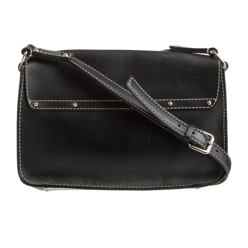 Kate Spade New York Allen Street Neil Leather Crossbody Bag Black
